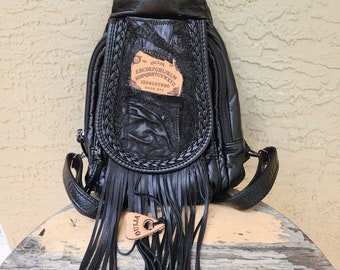 Leather Ouija board backpack