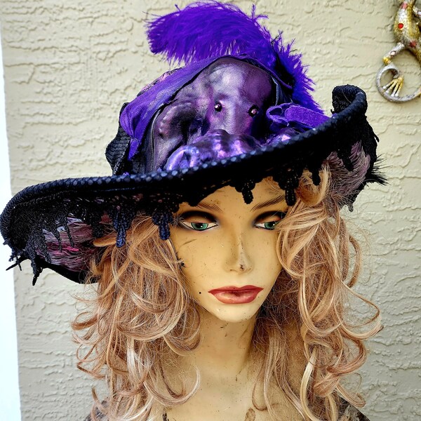 Black Pirate Hat Etsy