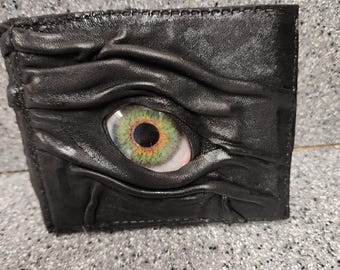Creepy eyeball wallet