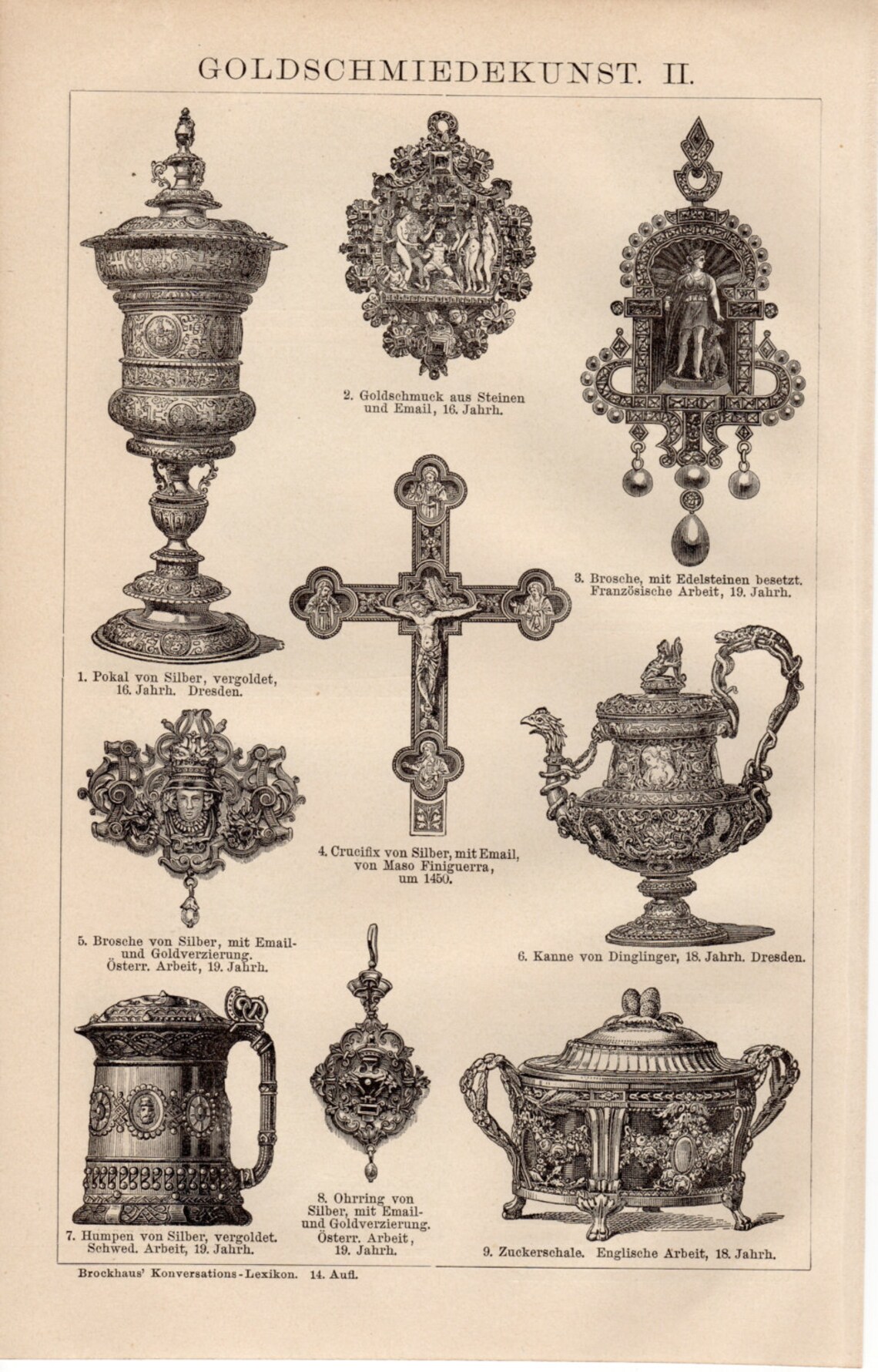 1894 Antique Goldsmith Art Print Art of Goldsmithing Gold Etsy