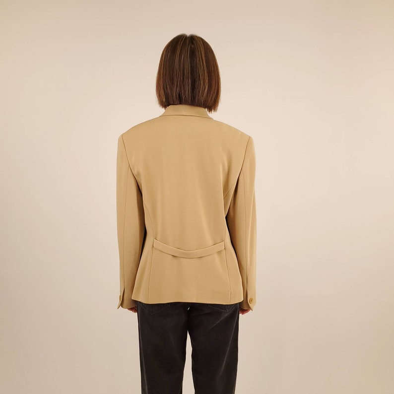 Vintage Toffee Beige Blazer M-L image 2