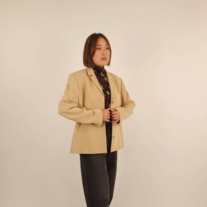 Vintage Toffee Beige Blazer M-L image 4