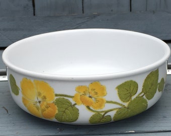 Vintage Noritaki Progression 6” across Soup or Cereal Bowls, Pattern is called Flower Time, Three (3) Available