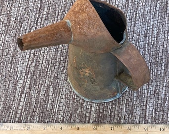 Rustic Pitcher, Vintage, 6” by 8” H, Marker Dover Liquid 1 Quart, US Standard