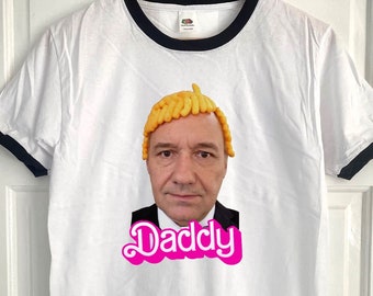 Bob Mortimer Crisp Hat Daddy Slogan Funny Unisex Ringer T-Shirt