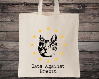 Katter mot Brexit Rolig Remain Politics Bomullstygkasse