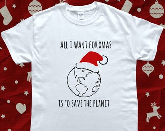 Camiseta de Navidad Save The Planet