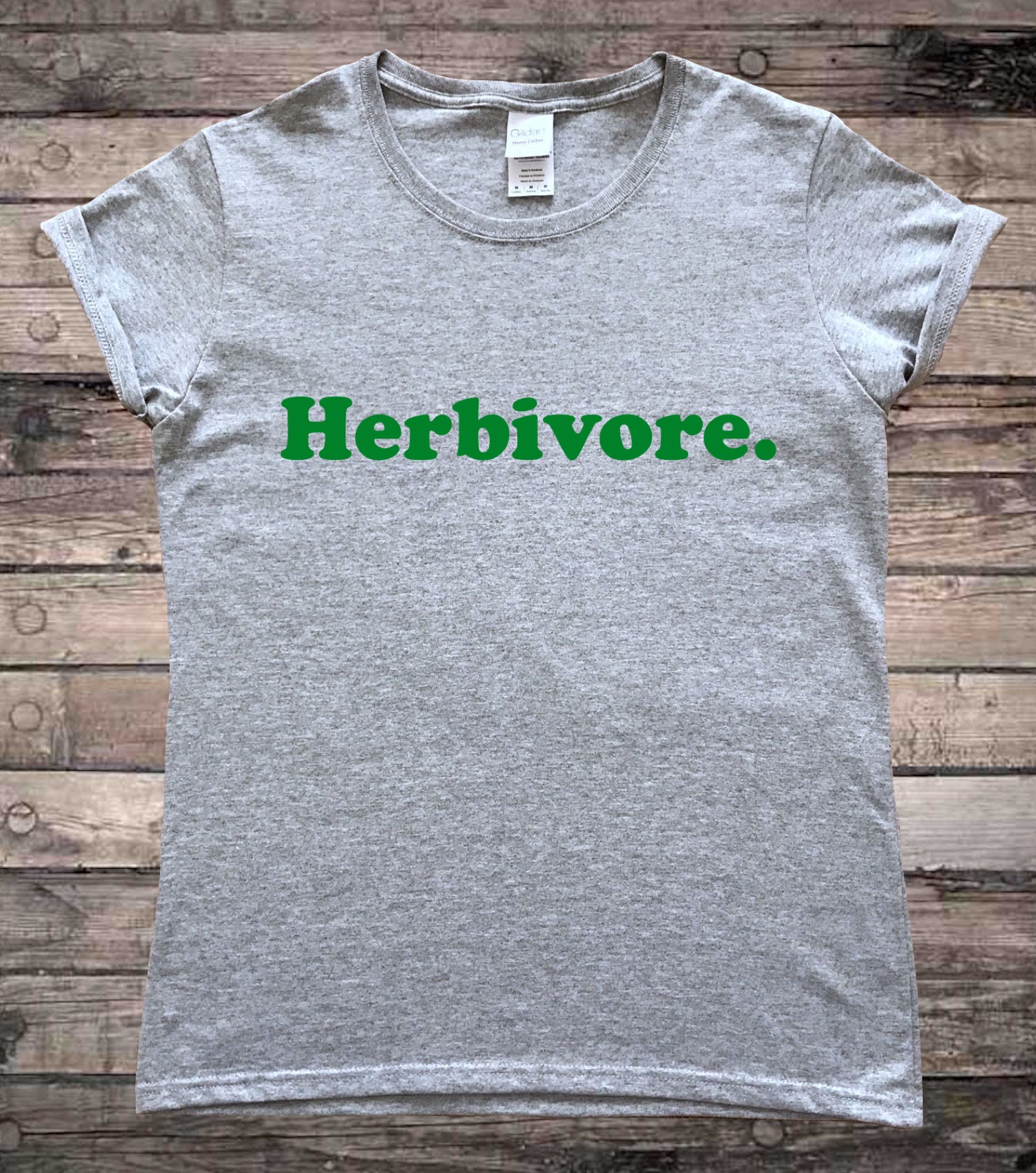 Pflanzenfresser Vegan vegetarische Slogan T-Shirt