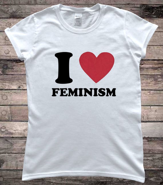 smog Hylde Tåget I Heart Love Feminism T-shirt - Etsy