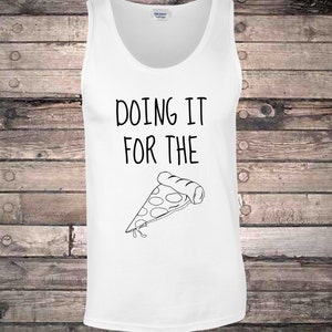 Doing it For the Pizza Gym Ladies Vest image 1