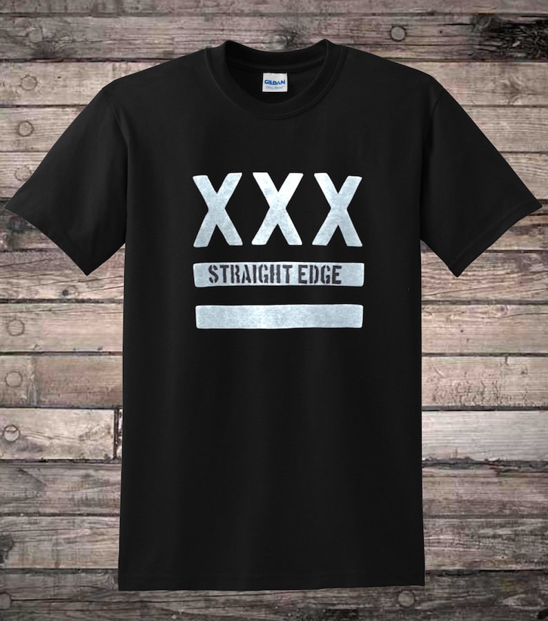 Straight Edge Hardcore Punk Tshirt Etsy