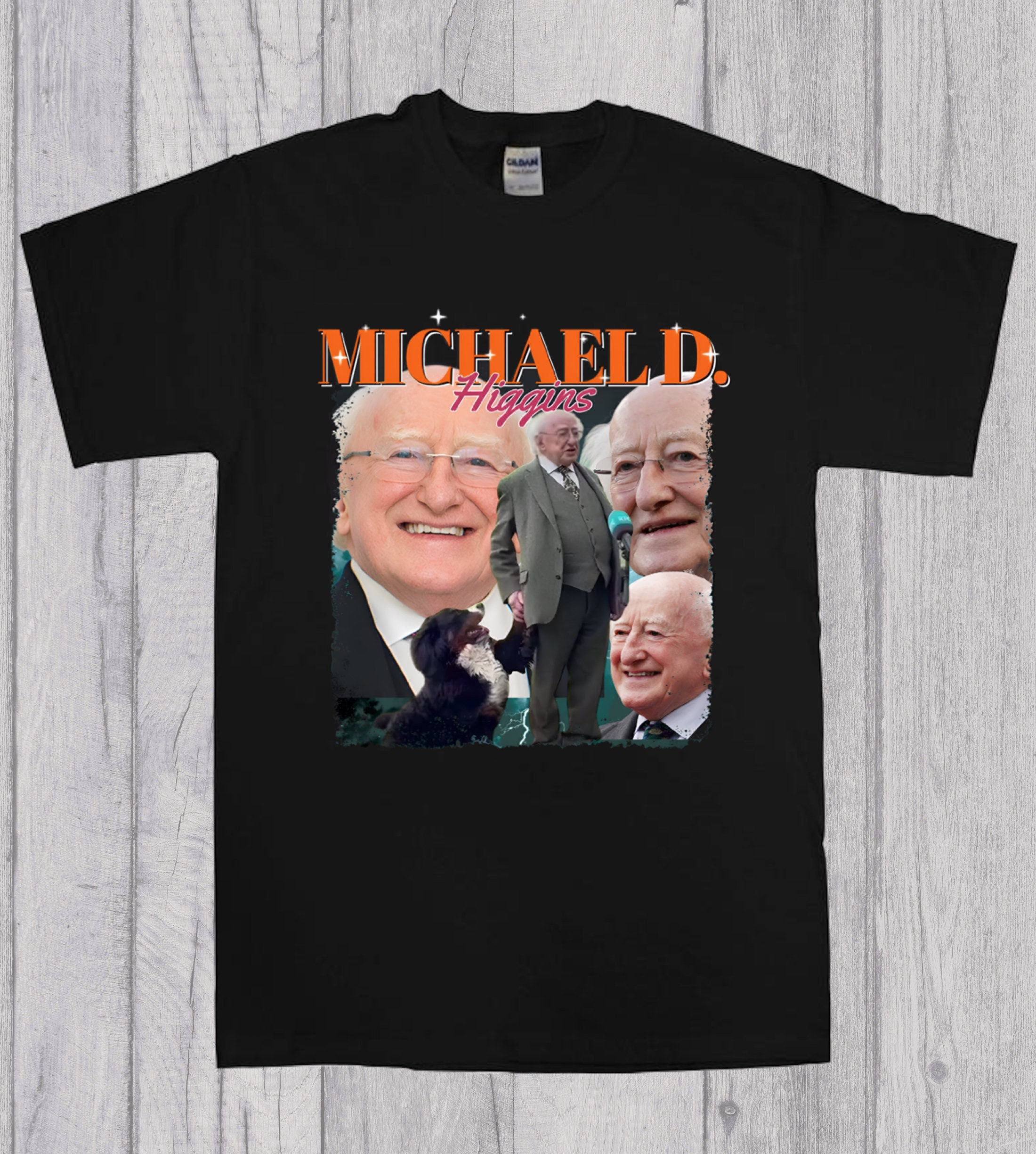 Michael D Higgins Irish President Funny 90s Aesthetic Unisex T
