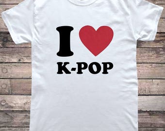 I Love Heart K-Pop T-Shirt
