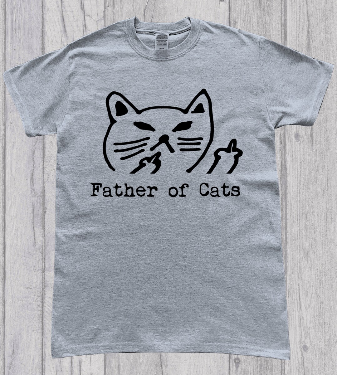 Father of Cats Funny Cat Dad T-shirt - Etsy