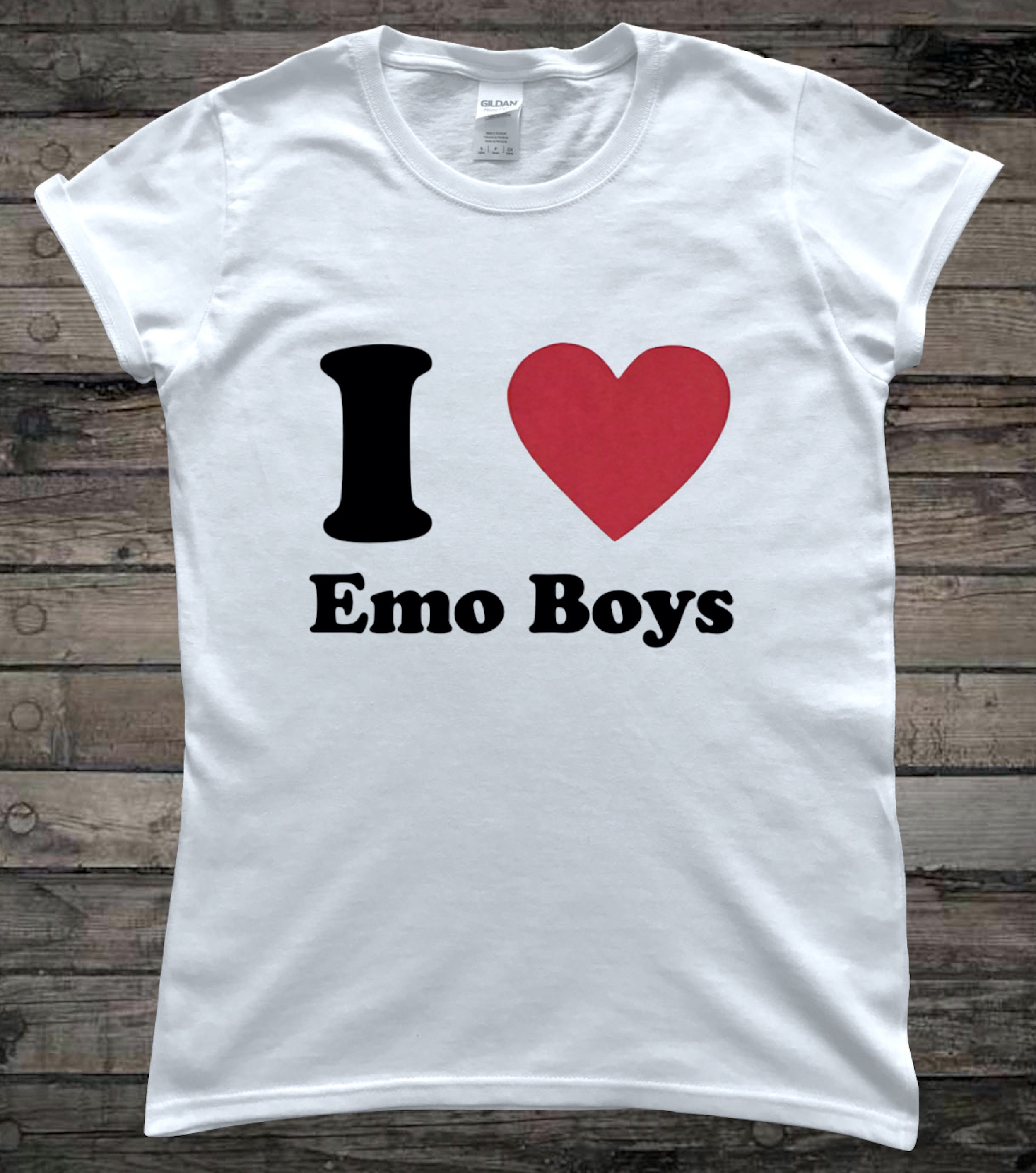 I Love Emo Boys Shirt Emo Shirt I Heart Emo Boys Emo 