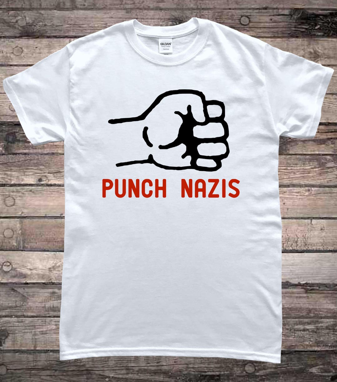 Punch Nazis T-shirt - Etsy