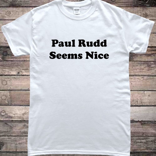 Paul Rudd Seems Nice Funny Slogan T-shirt - Etsy Paul Rudd Seems Nice Funny Slogan T-shirt - Etsy