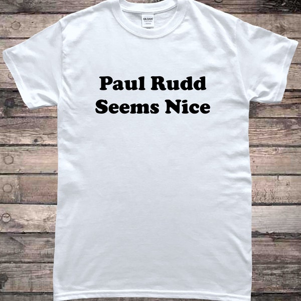 Paul Rudd Seems Nice Funny Slogan T-Shirt