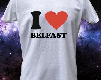 I Love Belfast Heart T-Shirt