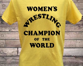 Womens Wrestling Champion of the World Intergender Wrestling T-Shirt