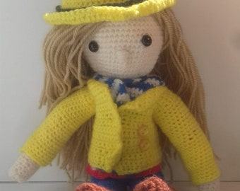 poupée de crochet, jeu, animal farci et peluche, poupée de crochet farcie, poupée rectifiée, poupée d’enfant, cadeau d’anniversaire