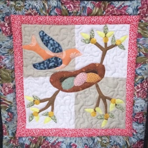 キルト壁掛け、ミニキルト、壁掛け、パッチワーク壁掛け、キルトパッチワーク壁掛け、アップリケ壁掛け、アップリケ