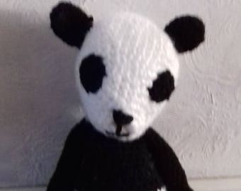 cuddly crochet panda