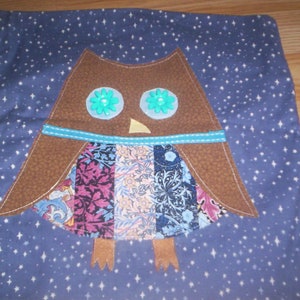 Owl cushion cover, Animal themed cushion, Applique cushion cover, cushion cover, decorative cushion cover, home decor image 1