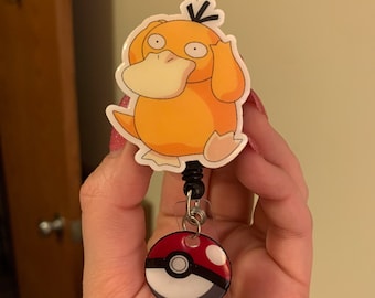 Super cute confused psyduck badges! Great for people in healthcare or any working industry that has badges!