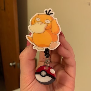 Super cute confused psyduck badges! Great for people in healthcare or any working industry that has badges!