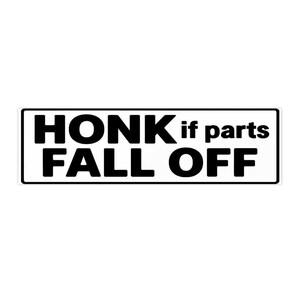 Hilarious Bumper Stickers for Car Enthusiasts, Funny Vehicle Decal, Auto Accessories, Gift for Drivers, Car Humor