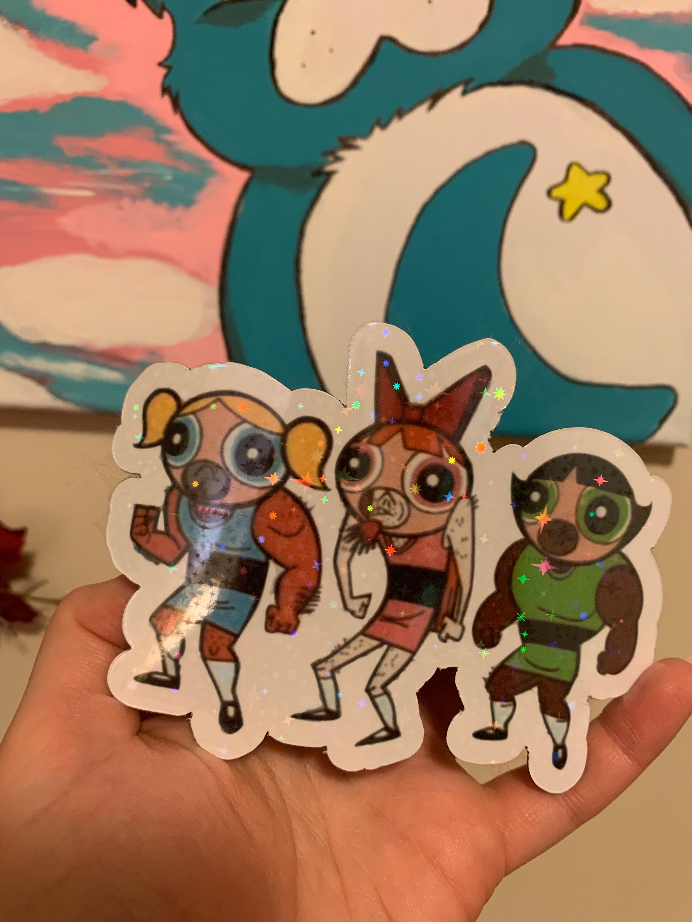 Powerpuff Girls Villains Funny Sticker or Magnet Mojojojo Fake ...