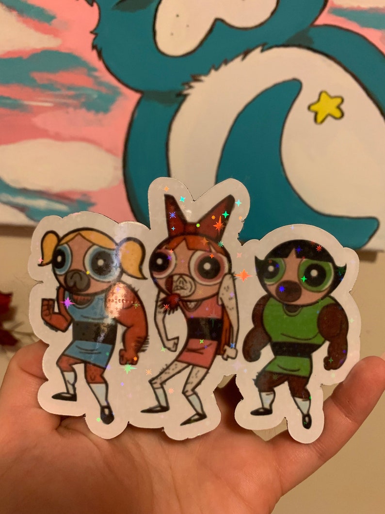 Powerpuff Girls Villains Funny Sticker or Magnet Mojojojo Fake ...
