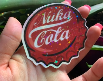 Nuka cola sticker or magnet fallout fallout 3 fallout super sparkly cute!