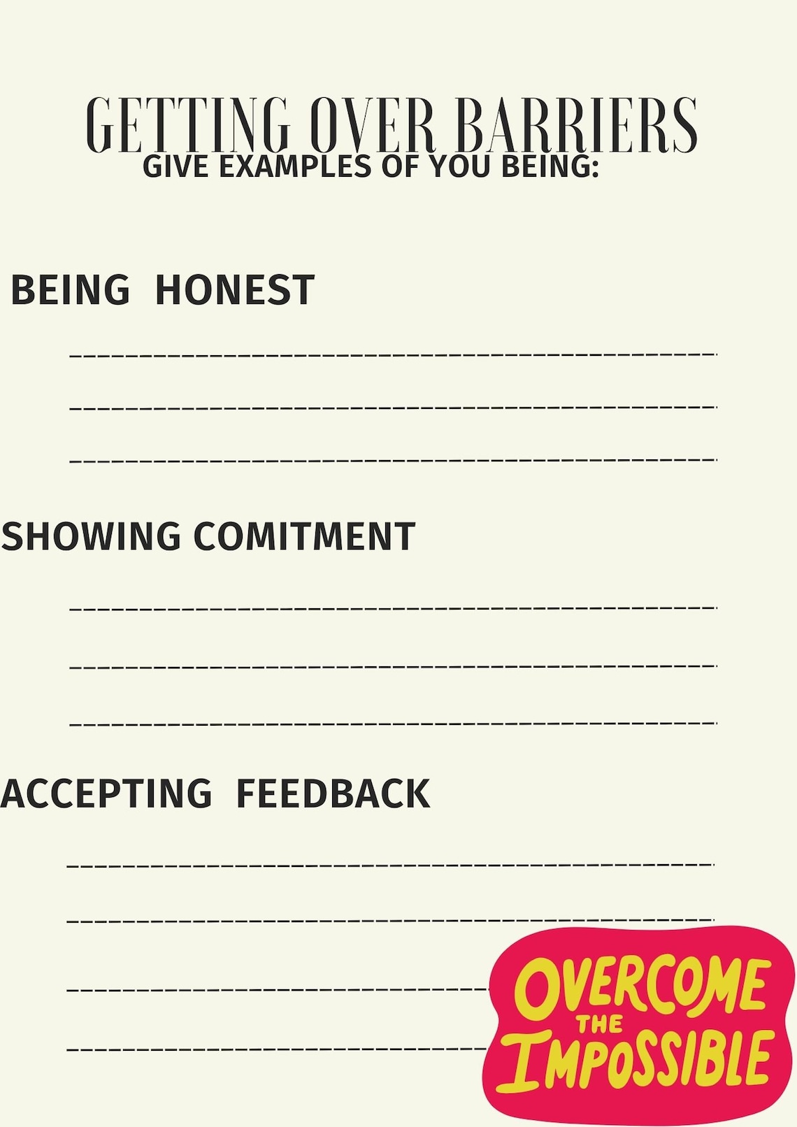 Barriers to Recovery Worksheet Substances (Instant Download) Etsy