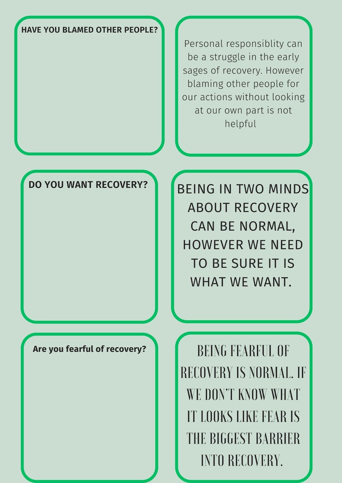 Barriers to Recovery Worksheet Substances (Instant Download) Etsy