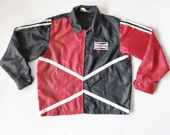 Vintage Champion Official Racing Spark Plug Windbreaker Jacket
