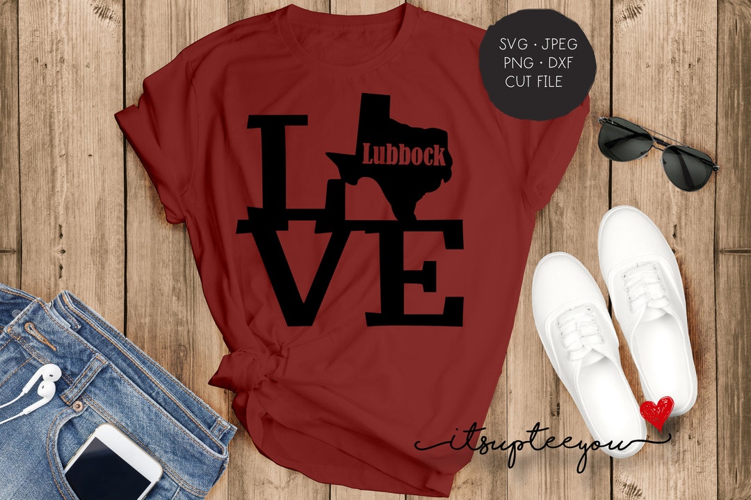 LOVE Lubbock SVG, Texas Town Svg, Dxf, Png, Instant Download, Cricut, Silhouette, LOVE Lubbock