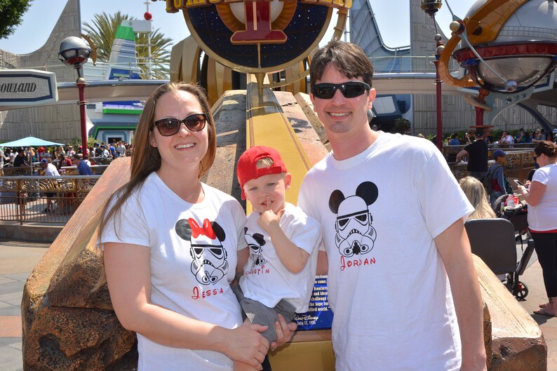 Star Wars Inspired Storm Trooper Disney Family Vacation or Party Shirts Adult or Child image 1