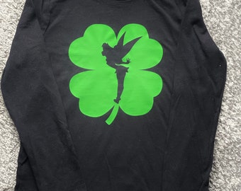 Disney Inspired Tinker Bell Shamrock Shirt for St Patrick’s Day