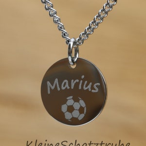 Children's chain stainless steel including desired engraving