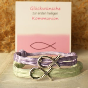 Bracelet communion, gift communion, fish, desired color