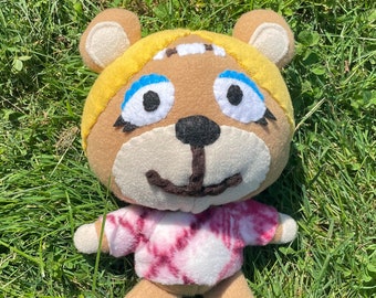 Paula the Bear Animal Crossing Handmade Plush