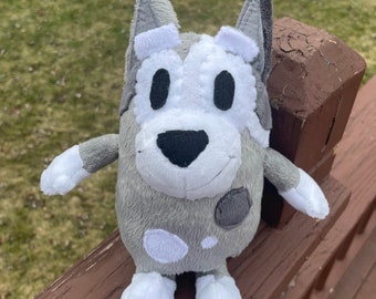 Trixie Heeler from Bluey Handmade Plush Stuffed Animal Dog Custom