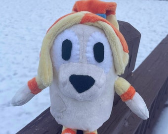 Frisky Handmade Plush Stuffed Animal Dog Custom