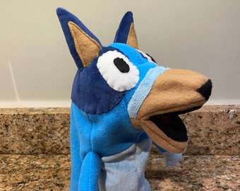 Bluey Puppet Plushie Dog Cartoon Handmade Custom