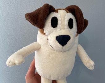 Jack Russell from Bluey Handmade Plush Stuffed Animal Dog Custom