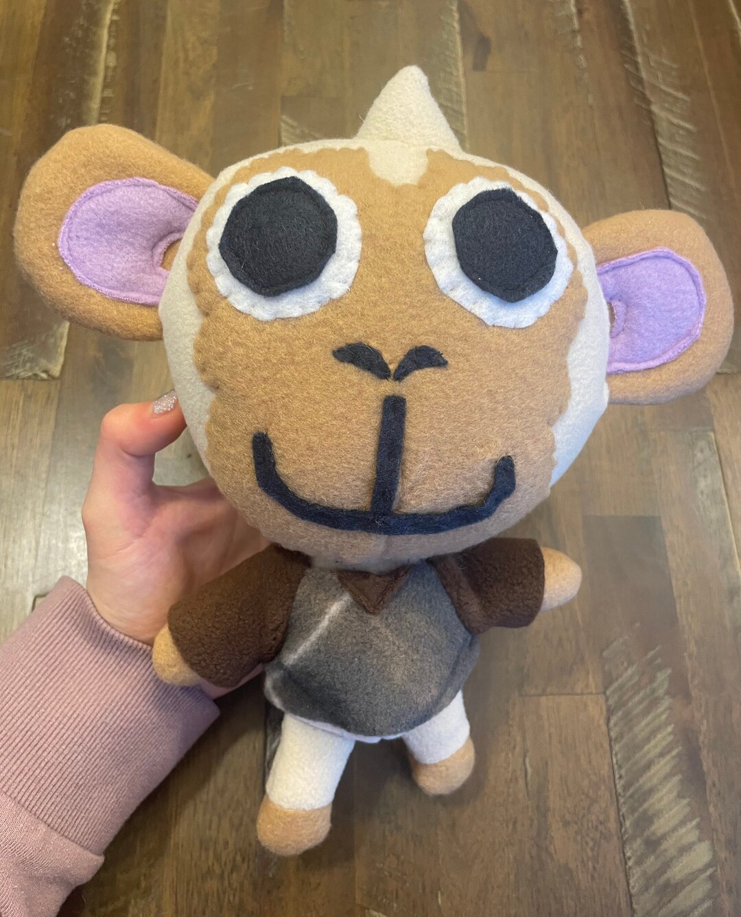 Deli the Monkey Animal Crossing Handmade Plush Etsy