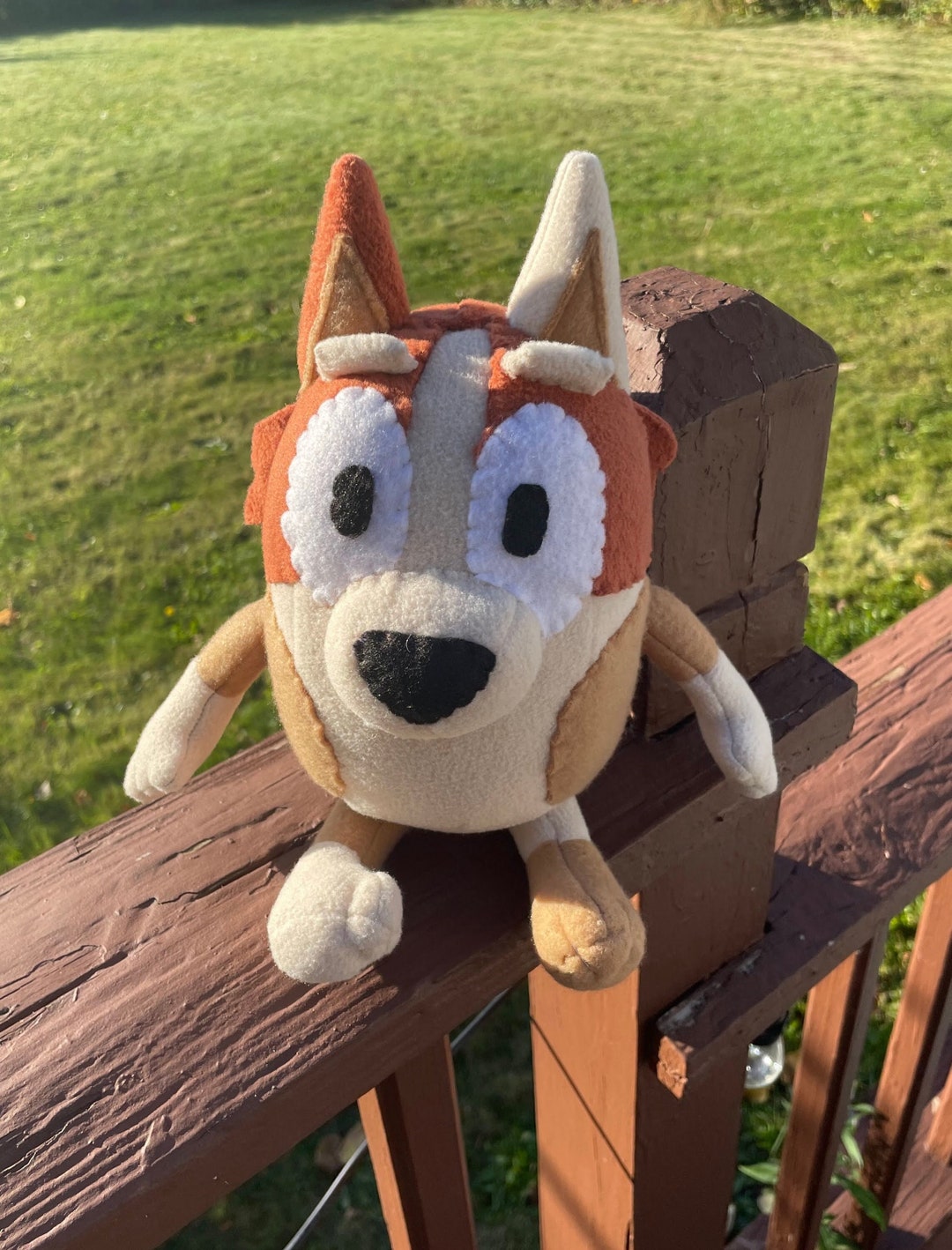 Brandy Cattle From Bluey Handmade Plush Stuffed Animal Dog Etsy