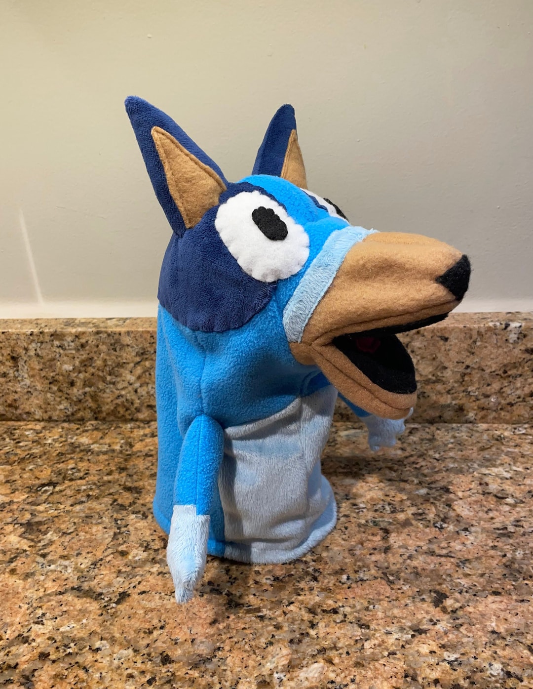 Bluey Puppet Plushie Dog Cartoon Handmade Custom Etsy